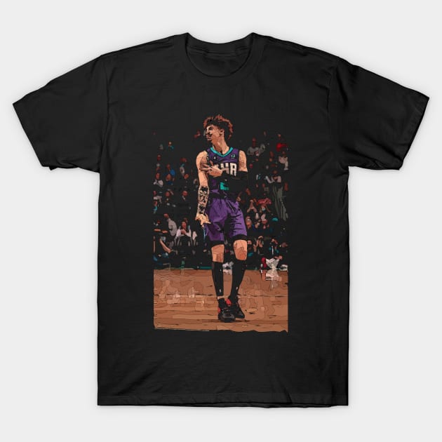 LaMelo Ball Signature Pose after 3 T-Shirt by Playful Creatives